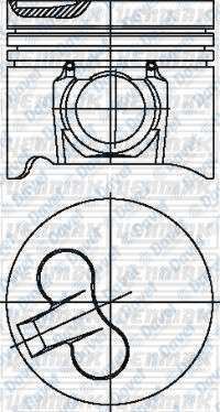 YENMAK 31-03534-050 Piston+Segman 0.50 Bongo 2700 / Pregio 95mm  ####